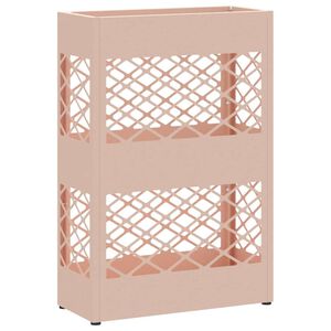 vidaXL Rain Umbrella Stand Pink 28 x 12 x 41 cm Steel