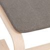 vidaXL Footstool Taupe 51x41x40 cm Fabric