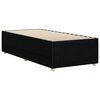vidaXL Bed Frame without Mattress Black Single Fabric