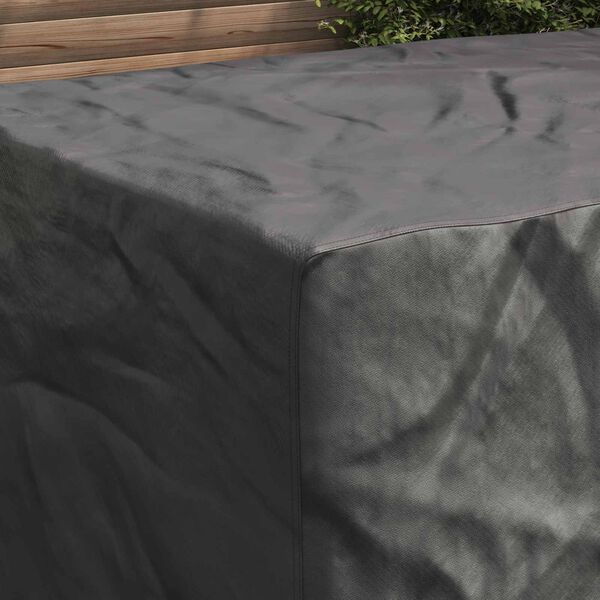 vidaXL Furniture Cover Plain Black 180 x 120 x 74 cm 420D