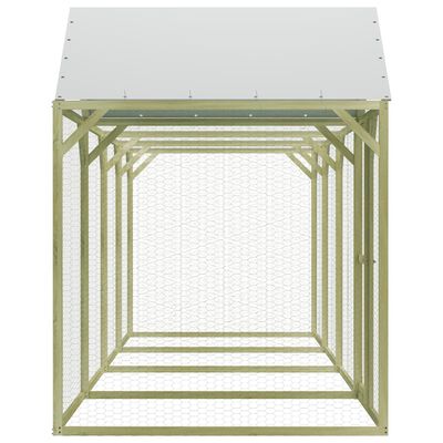 vidaXL Chicken Cage 6x1.5x2 m Impregnated Wood Pine and Steel