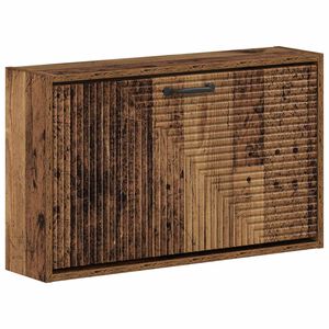 vidaXL Wall-Mounted Shoe Cabinet HAARLEM 71 x 17 x 43 cm Old Wood