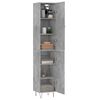 vidaXL Highboard Concrete Grey 34.5x34x180 cm Engineered Wood