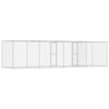 vidaXL Dog Cage Silver 600 x 200 x 200 cm Galvanised Steel