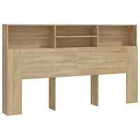 vidaXL Headboard Cabinet Sonoma Oak 180x19x103.5 cm