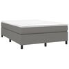 vidaXL Box Spring Bed Frame Dark Grey Double Fabric (UK/IE/FI/NO only)