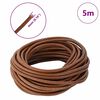 vidaXL Leather Cord Light Brown &Oslash;4 mm x 5 m Leather