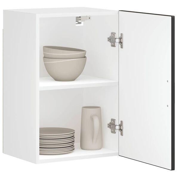 vidaXL Kitchen Wall Cabinet&nbsp;Porto Black Engineered Wood