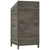 vidaXL Garden Shed Anthracite 55x52x112 cm Solid Wood Fir