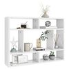 vidaXL Wall Shelf High Gloss White 75x16x55 cm Engineered Wood