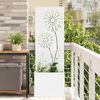 vidaXL Garden Privacy Screen White 50 x 140 cm Cold-rolled steel