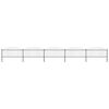 vidaXL Garden Fence with Spear Top Steel 892.5x75 cm Black