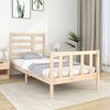 vidaXL Bed Frame without Mattress Solid Wood 75x190 cm Small Single