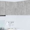 vidaXL Hanging Cabinet Concrete Grey and White 57 x 57 x 80 cm