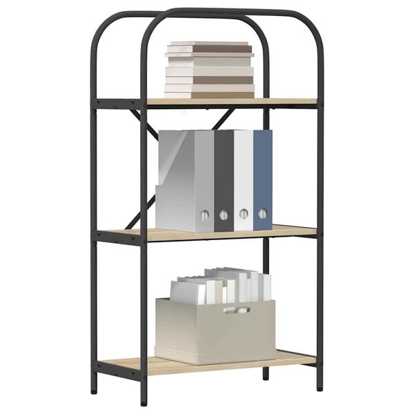 vidaXL Bookshelf Sonoma Oak 60 x 30 x 109 cm Engineered wood