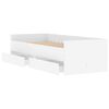 vidaXL Bed Frame with Drawers without Mattress White 90x190 cm Single
