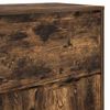 vidaXL Bathroom Cabinet with Drawer Smoked Oak 72.5 x 36.5 x 100 cm