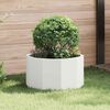 vidaXL Planter White 60 x 60 x 35 cm Steel