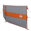 vidaXL Camping Windbreak Grey and Orange 344x120 cm Waterproof