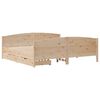 vidaXL Bed Frame without Mattress 180x200 cm Super King Solid Wood Pine
