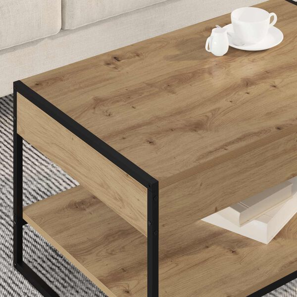vidaXL Coffee Table Artisian Oak 80 x 50 x 40 cm Engineered Wood