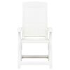 vidaXL Garden Reclining Chairs 2 pcs Plastic White