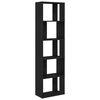 vidaXL Book Cabinet/Room Divider Black Oak 45x24x159 cm Engineered Wood