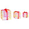 vidaXL Gift Box with 60 LEDs 3 pcs Multicolour 20 x 20 x 20 cm Acrylic