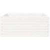 vidaXL Garden Planter White 110x110x46 cm Solid Wood Pine