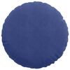 vidaXL Seat Cushions 2 pcs Police Blue Ø 60 x 21 cm Velvet