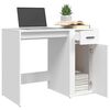 vidaXL Desk White 100x49x75 cm Engineered Wood