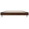 vidaXL Bed Frame without Mattress Brown Oak 90x200 cm Engineered Wood