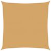 vidaXL Sunshade Sail 160 g/m&sup2; Square Sand 7x7 m HDPE