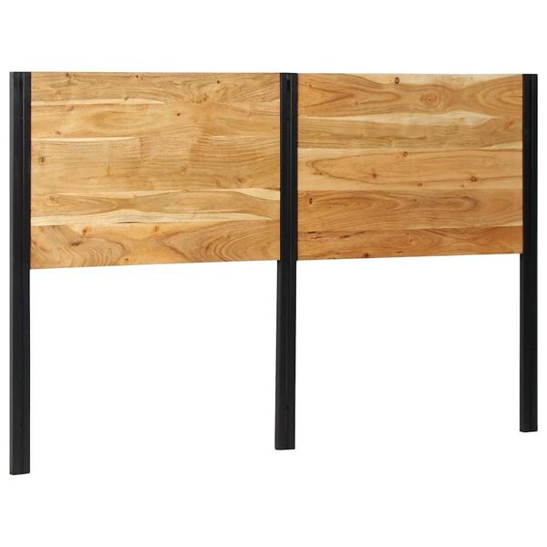 vidaXL Headboard 160 cm Solid Wood Acacia and Iron