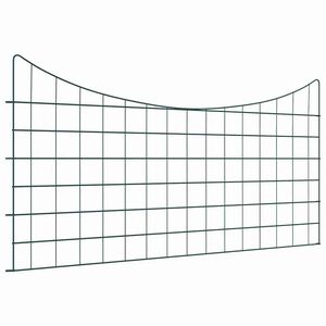 vidaXL Pond Fence Set 5 pcs Green 100 x 50 cm Steel