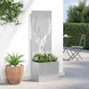 vidaXL Garden Privacy Screen Sliver 50 x 140 cm Stainless steel
