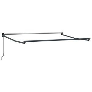 vidaXL Manual Awning Frame 3 x 2 m Anthracite Powder-Coated Aluminium