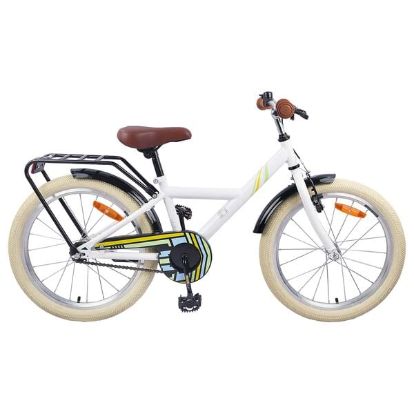 vidaXL Kids Bike 24'' for 8-12 Years Old White