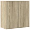 vidaXL Sideboards 2 pcs Sonoma Oak 79x38x80 cm Engineered Wood