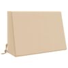 vidaXL Back Cushion SOEST 100% Polyester Cream 60 x 20 x 40 cm