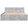 vidaXL Bed Frame with Headboard without Mattress Concrete Grey 160x200 cm