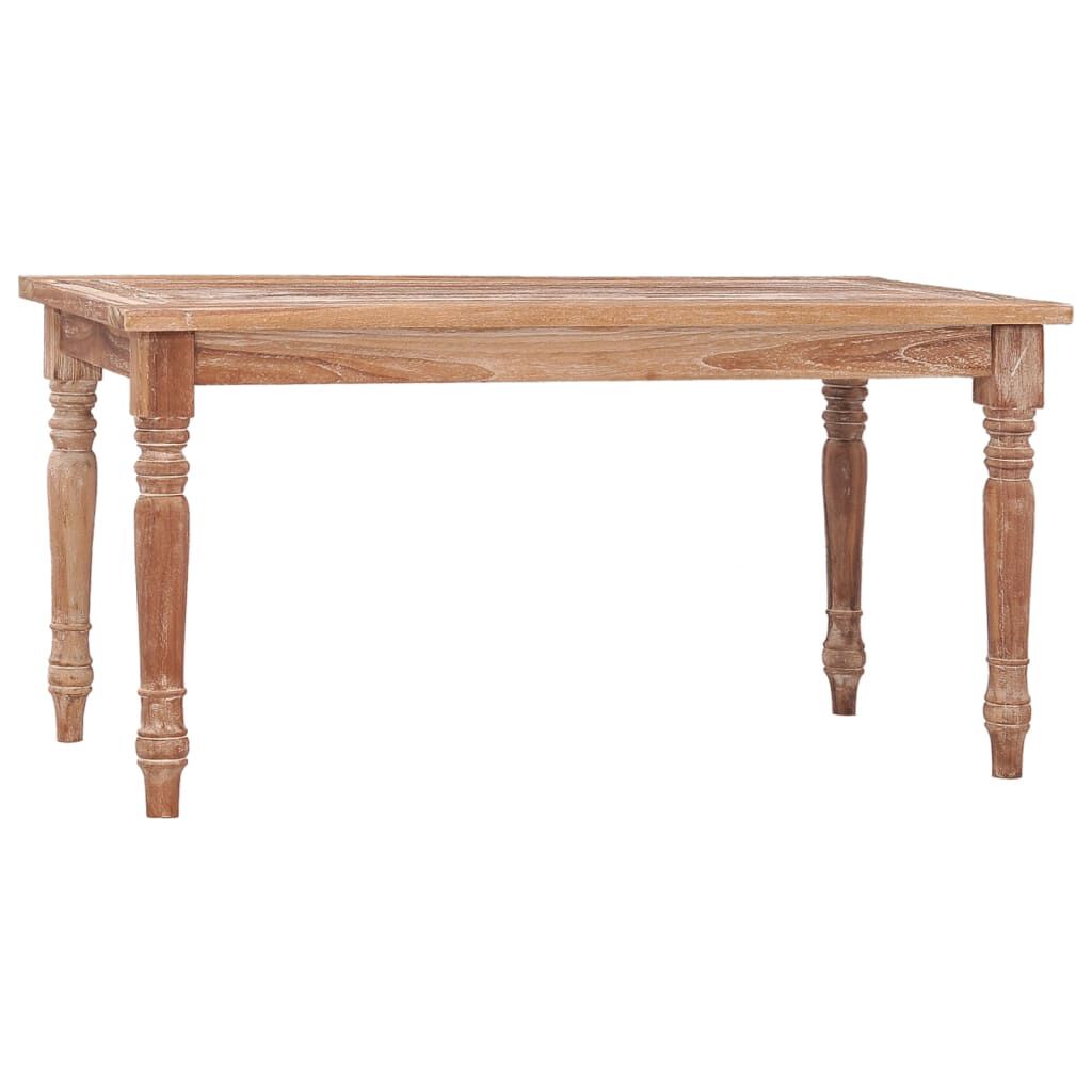 Theodora solid cheap wood dining table