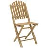 vidaXL Garden Chair Folding 4 pcs Natural 42 x 53 x 90 cm Bamboo