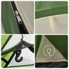 vidaXL Camping Tent Dome 3-Person Green Quick Release