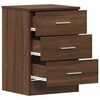 vidaXL Bedside Cabinet Brown Oak 38x35x56 cm Engineered Wood