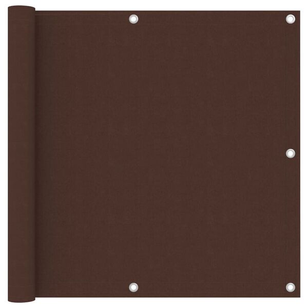vidaXL Balcony Screen Brown 90x300 cm Oxford Fabric