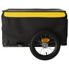 vidaXL Bike Trailer Black and Yellow 30 kg Iron