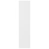 vidaXL Book Cabinet White 50x25x106 cm Engineered Wood