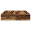 vidaXL Storage Bed Frame Old Wood 150 x 200 cm Engineered Wood