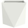 vidaXL Planter 2 pcs White 50 x 50 x 50 cm Steel